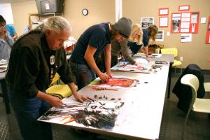 Rick Bartow art class in Missoula
